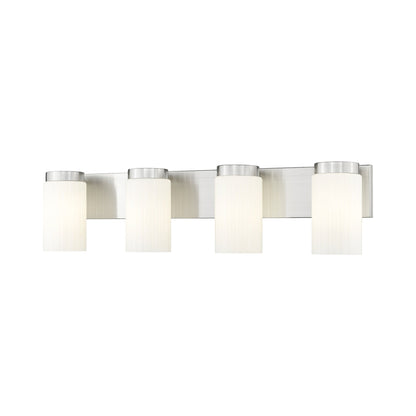 Burk Bath Vanity Light in Brushed Nickel (4-Light).