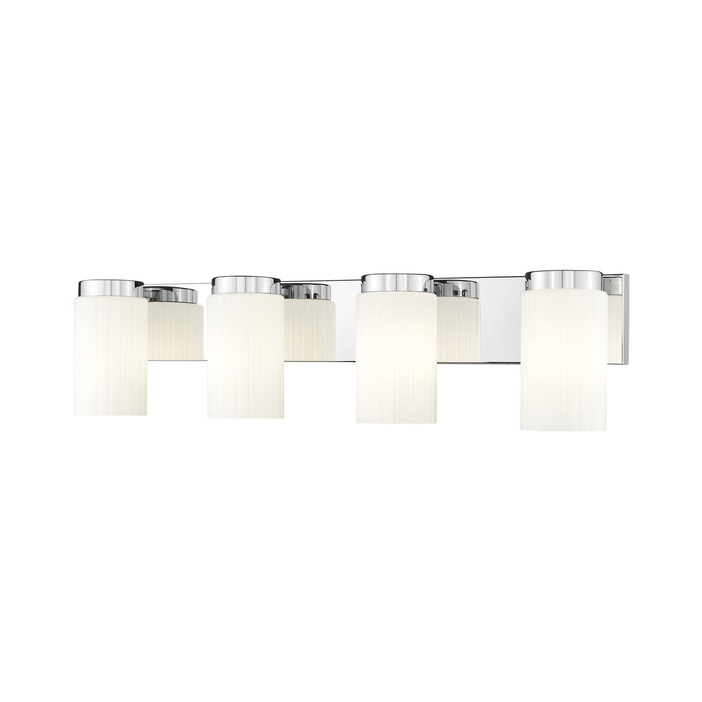 Burk Bath Vanity Light in Chrome (4-Light).