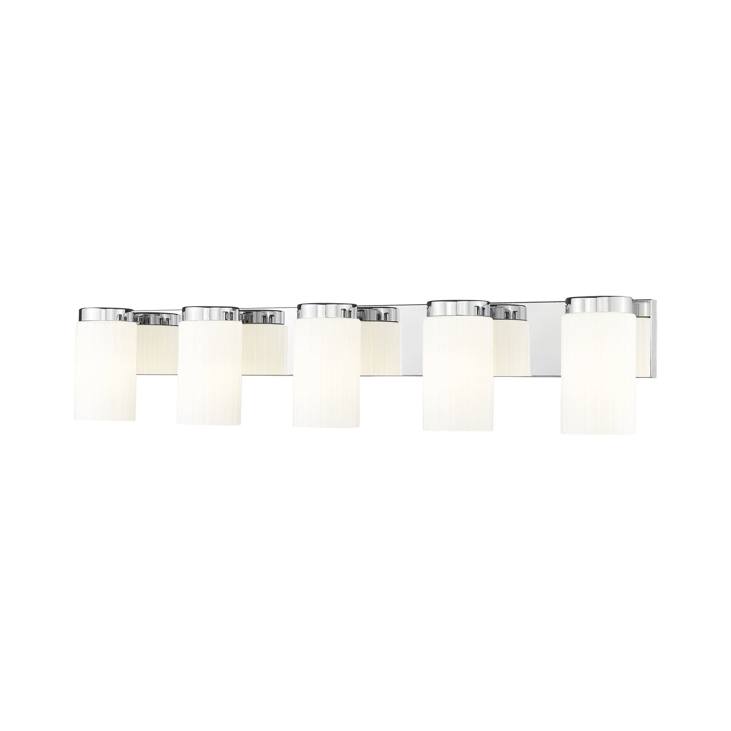 Burk Bath Vanity Light in Chrome (5-Light).