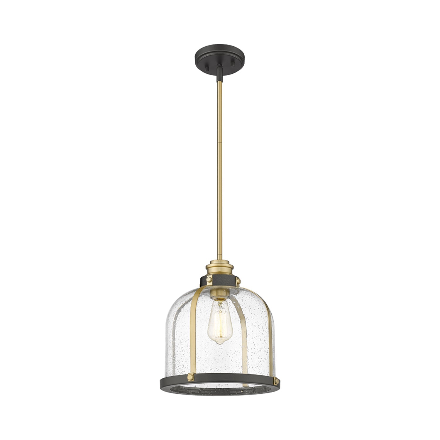 Burren Pendant Light in Bronze/Brass (12-Inch).