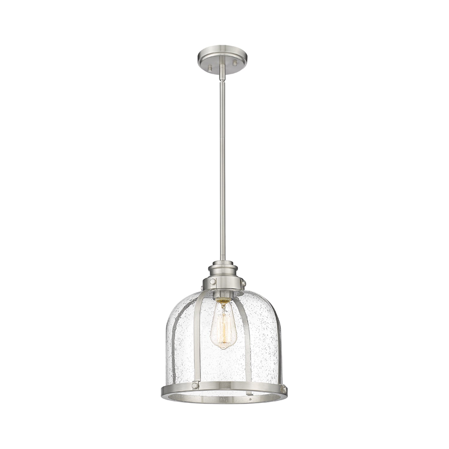 Burren Pendant Light in Brushed Nickel (12-Inch).