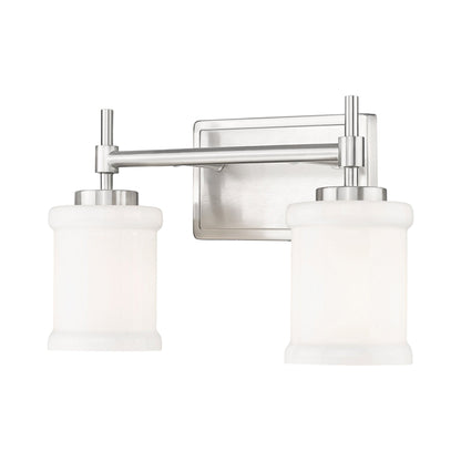 Cadoc Bath Vanity Light in Brushed Nickel (2-Light).