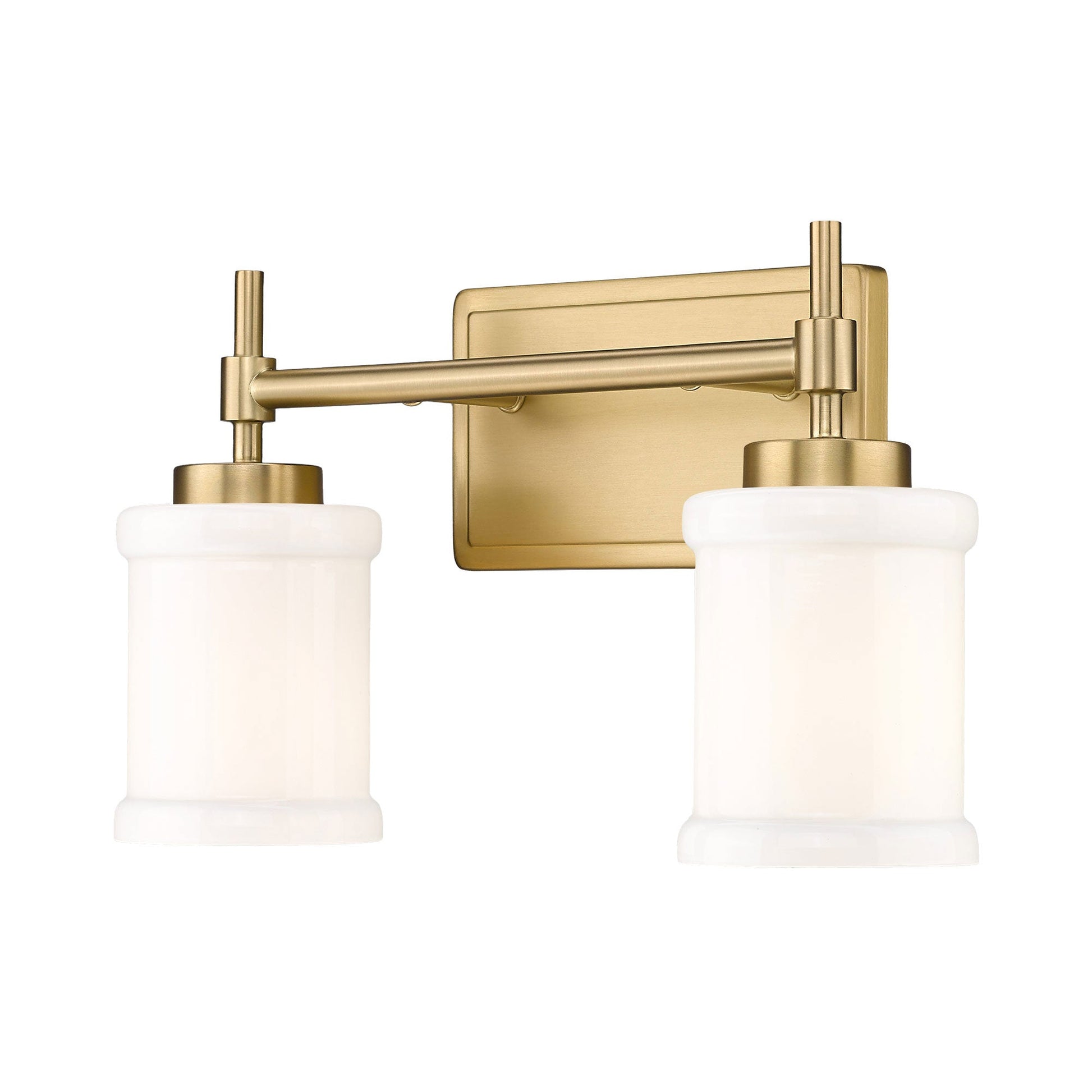 Cadoc Bath Vanity Light in Modern Gold (2-Light).