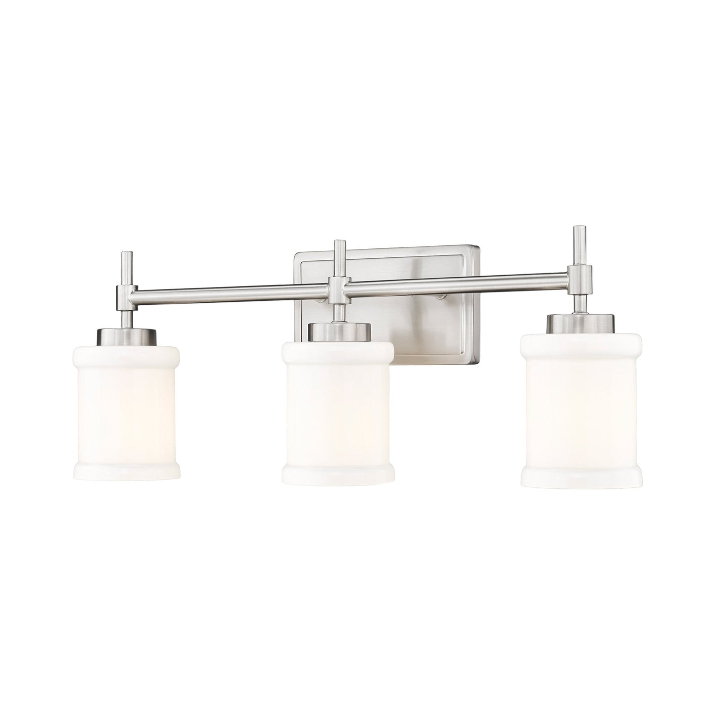 Cadoc Bath Vanity Light in Brushed Nickel (3-Light).