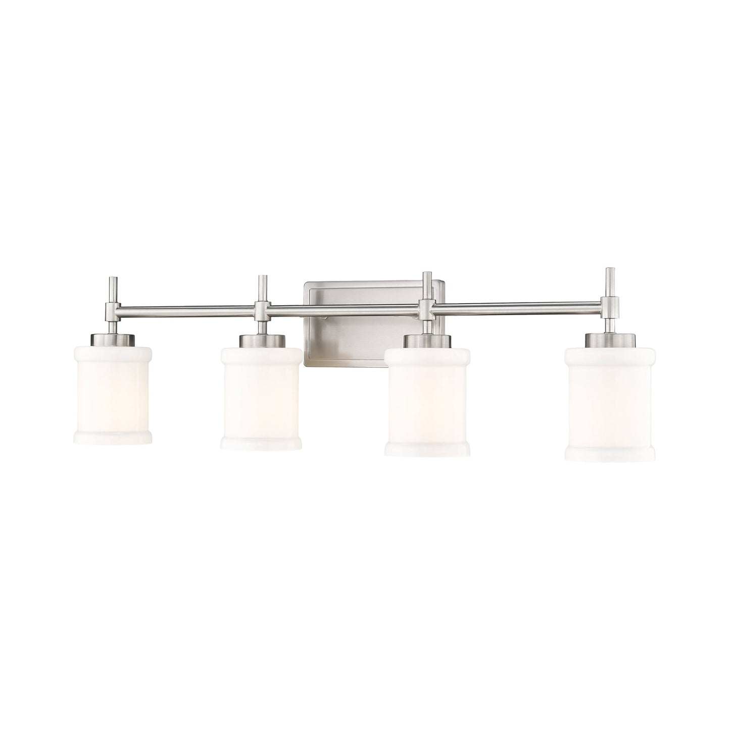 Cadoc Bath Vanity Light in Brushed Nickel (4-Light).