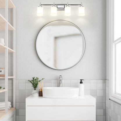 Cadoc Bath Vanity Light in bathroom.