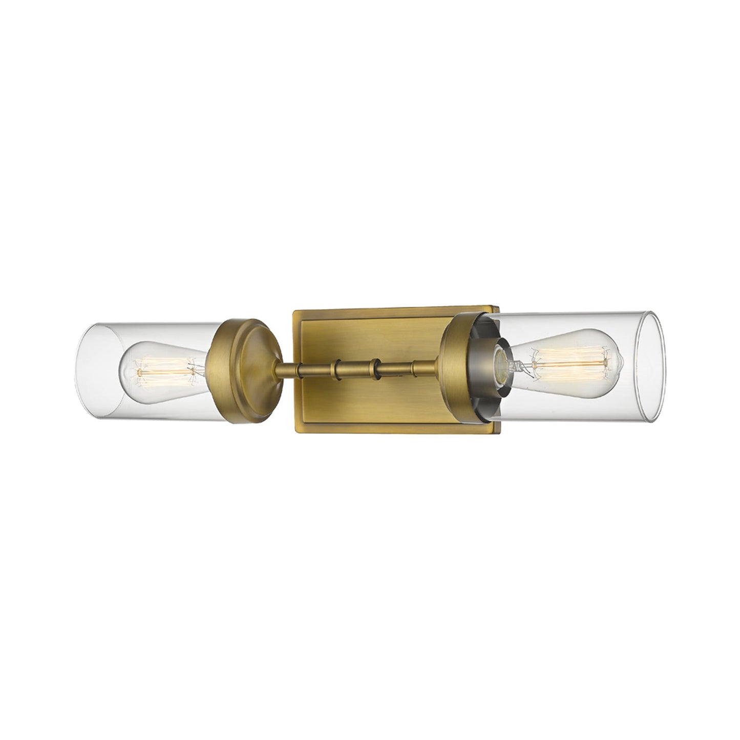 Calliope Bath Wall Light in Foundry Brass.