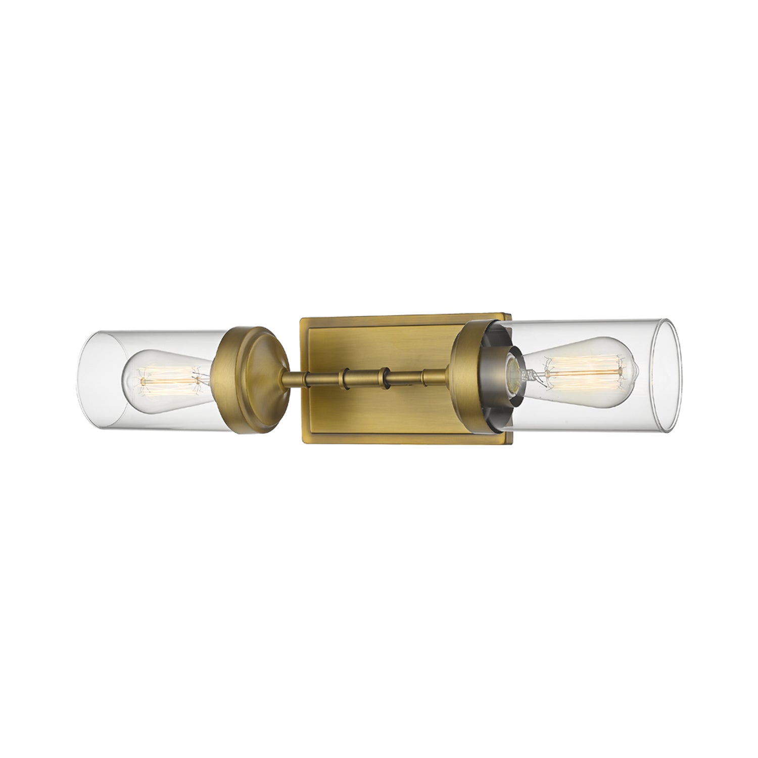 Calliope Bath Wall Light in Foundry Brass.