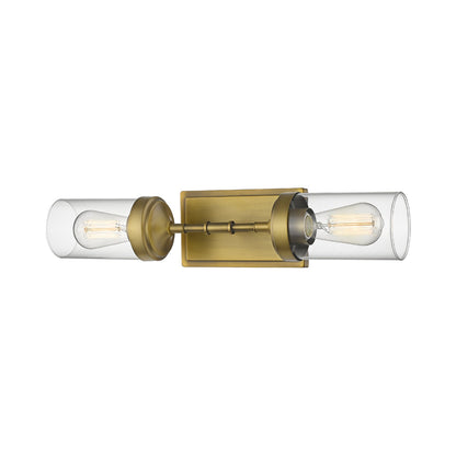Calliope Bath Wall Light in Foundry Brass.