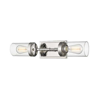 Calliope Bath Wall Light in Polished Nickel.