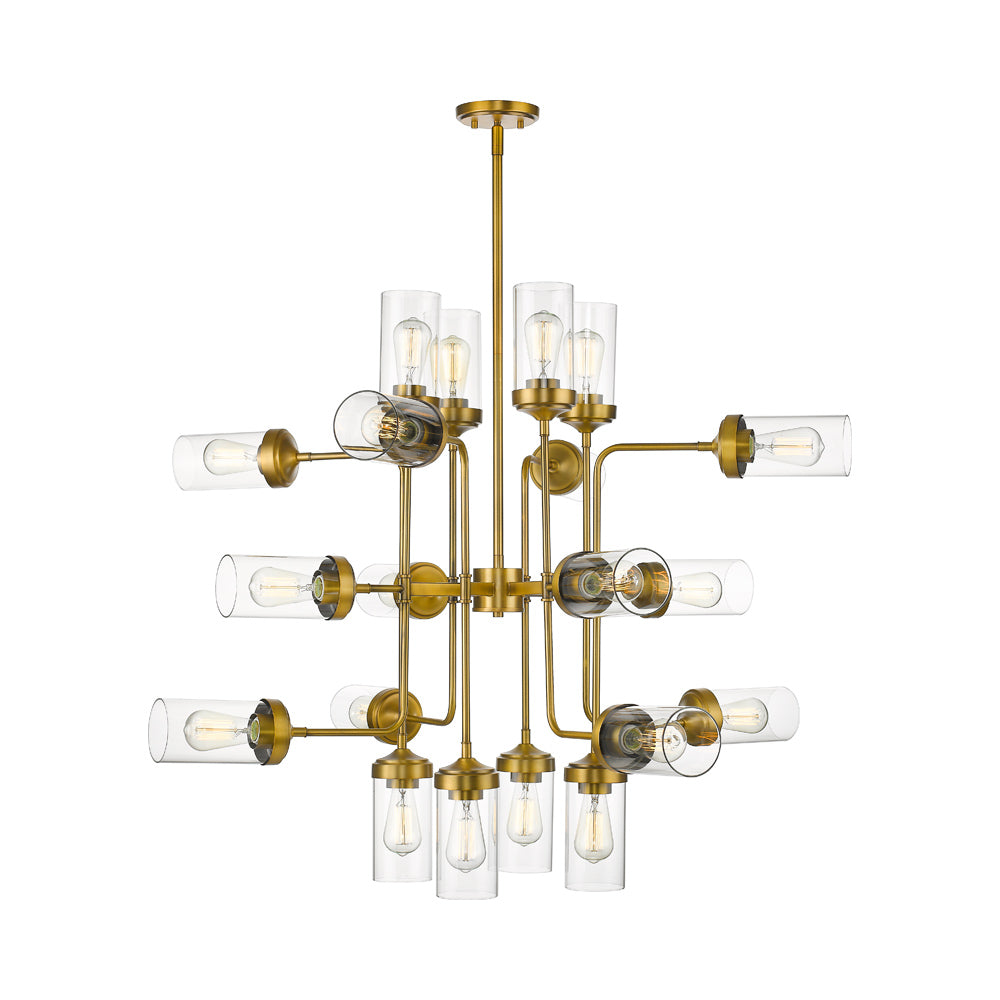 Calliope Chandelier in Foundry Brass (20-Light).