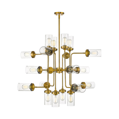 Calliope Chandelier in Foundry Brass (20-Light).