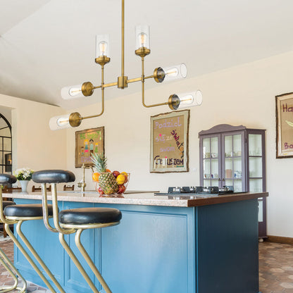 Calliope Chandelier in kitchen.