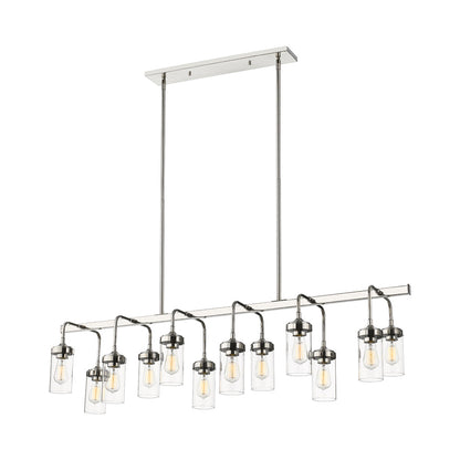 Calliope Linear Chandelier in Detail.