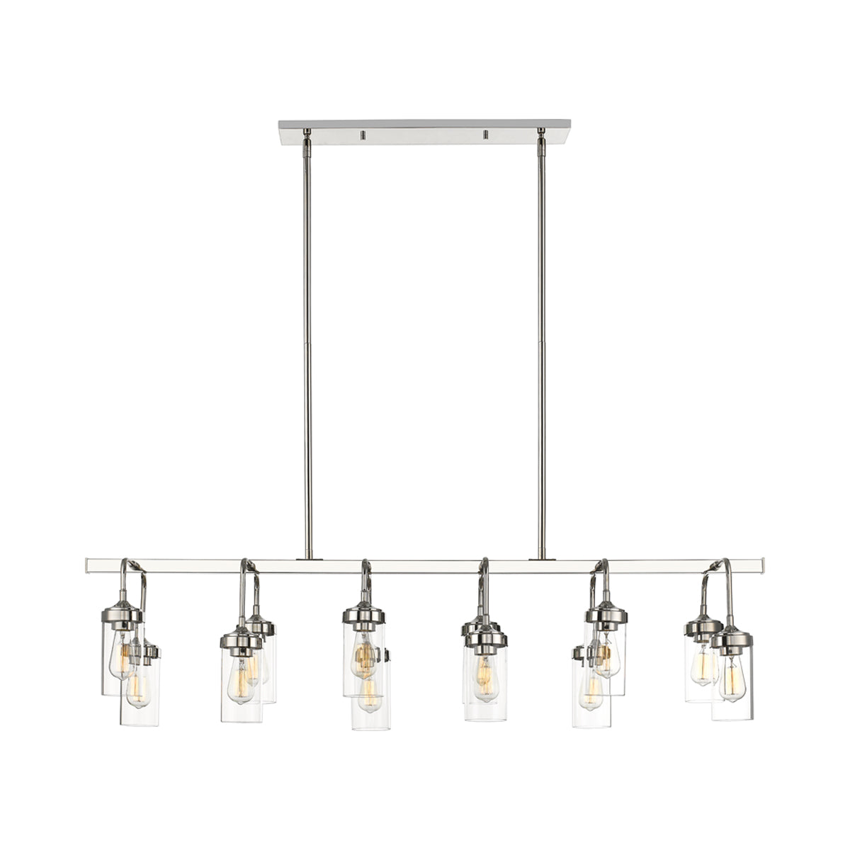 Calliope Linear Chandelier in Detail.