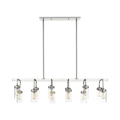 Calliope Linear Chandelier in Detail.