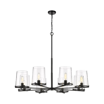 Callista Chandelier in Matte Black (8-Light).