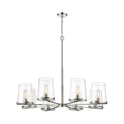 Callista Chandelier in Polished Nickel (8-Light).