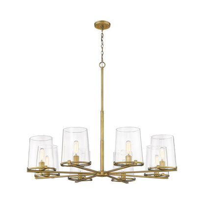 Callista Chandelier in Rubbed Brass (8-Light).