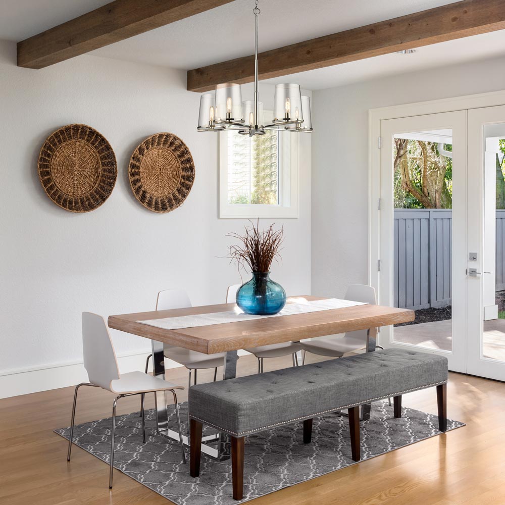 Callista Chandelier in dining room.