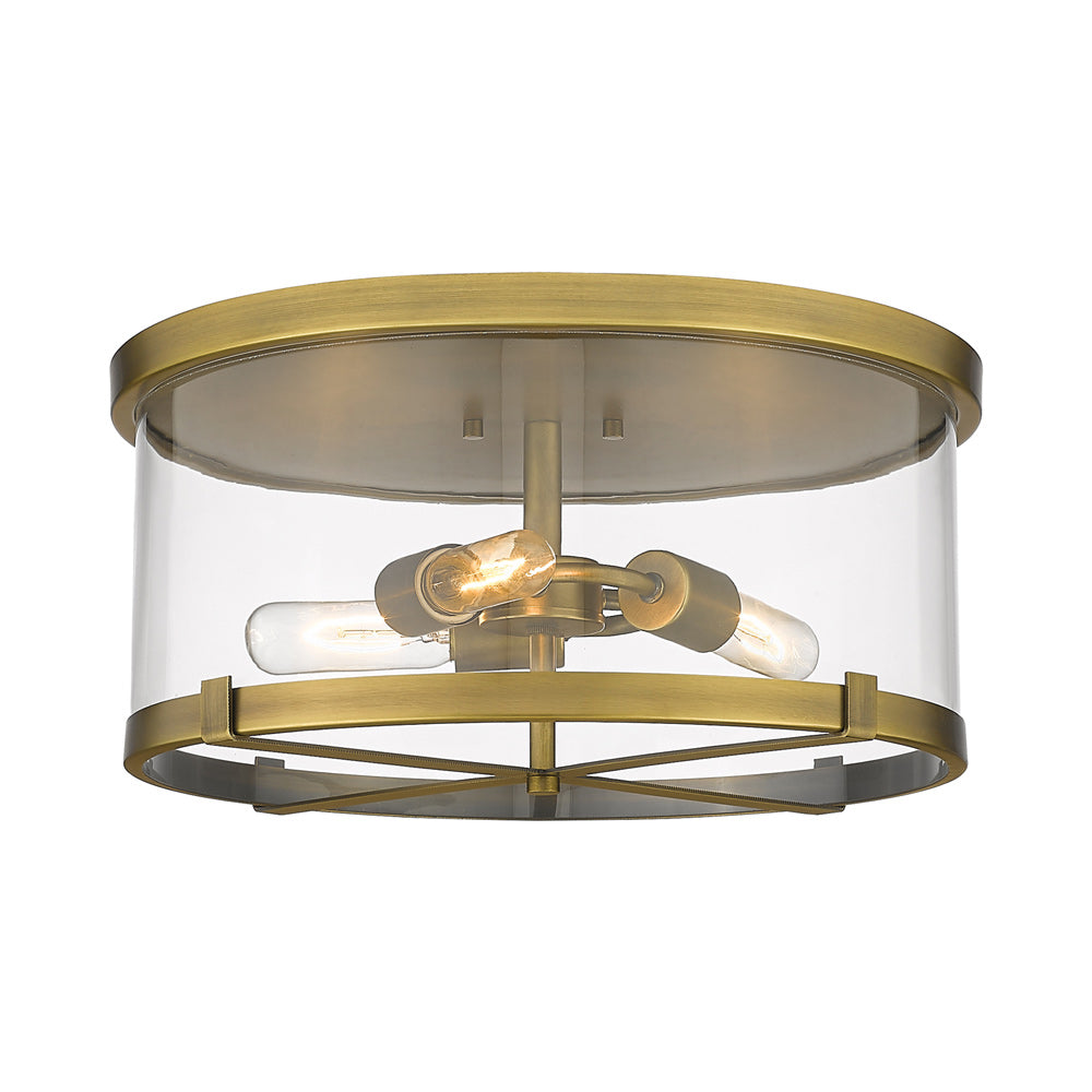 Callista Chandelier in Rubbed Brass.