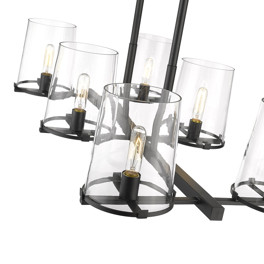 Callista Linear Chandelier in Detail.