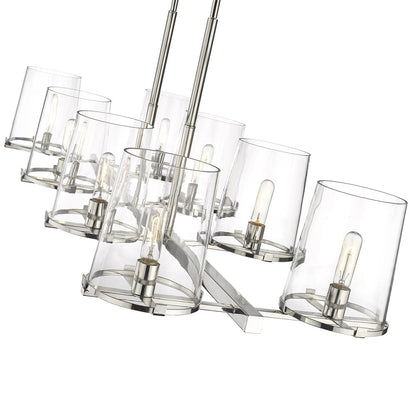 Callista Linear Chandelier in Detail.