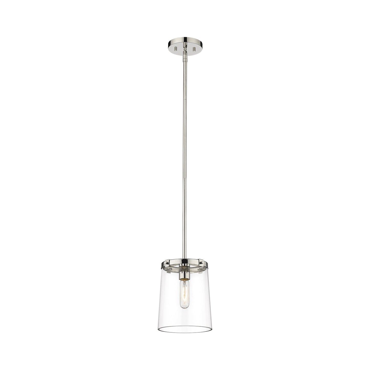 Callista Pendant Light in Polished Nickel (7.5-Inch).