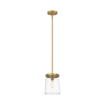 Callista Pendant Light in Rubbed Brass (7.5-Inch).