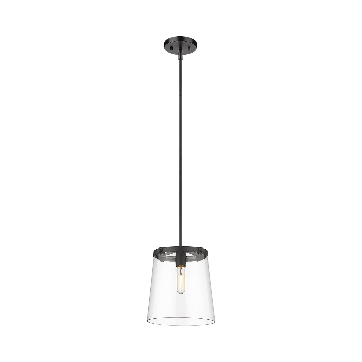 Callista Pendant Light in Matte Black (10-Inch).