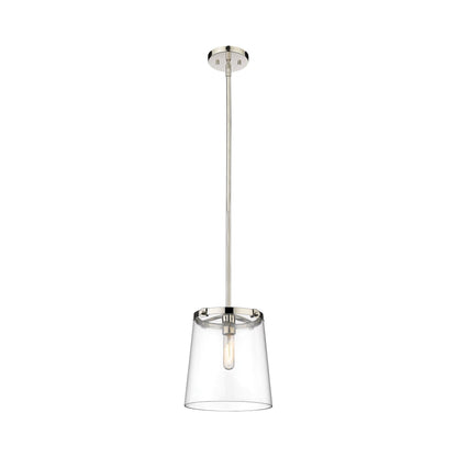 Callista Pendant Light in Polished Nickel (10-Inch).