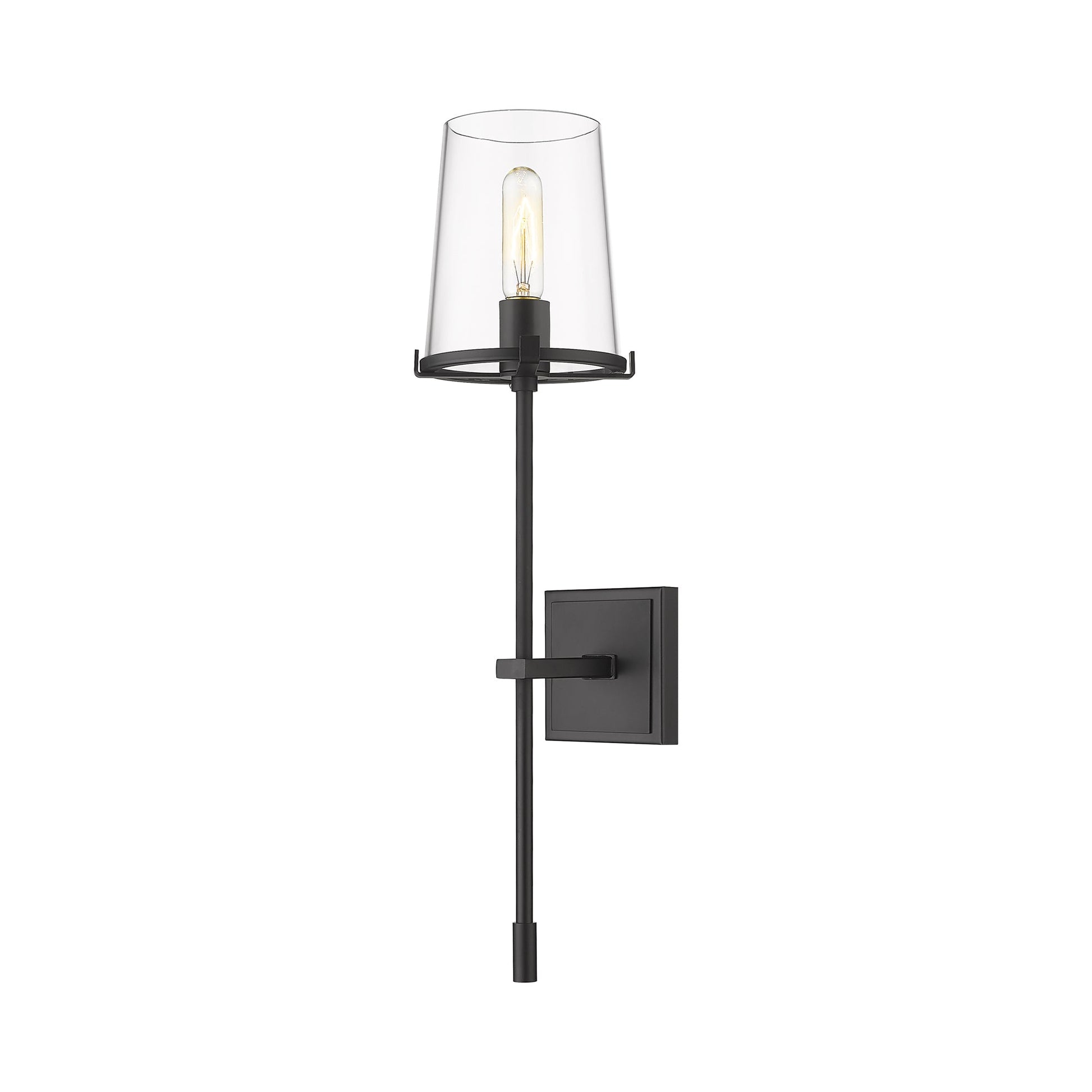 Callista Wall Light in Matte Black.