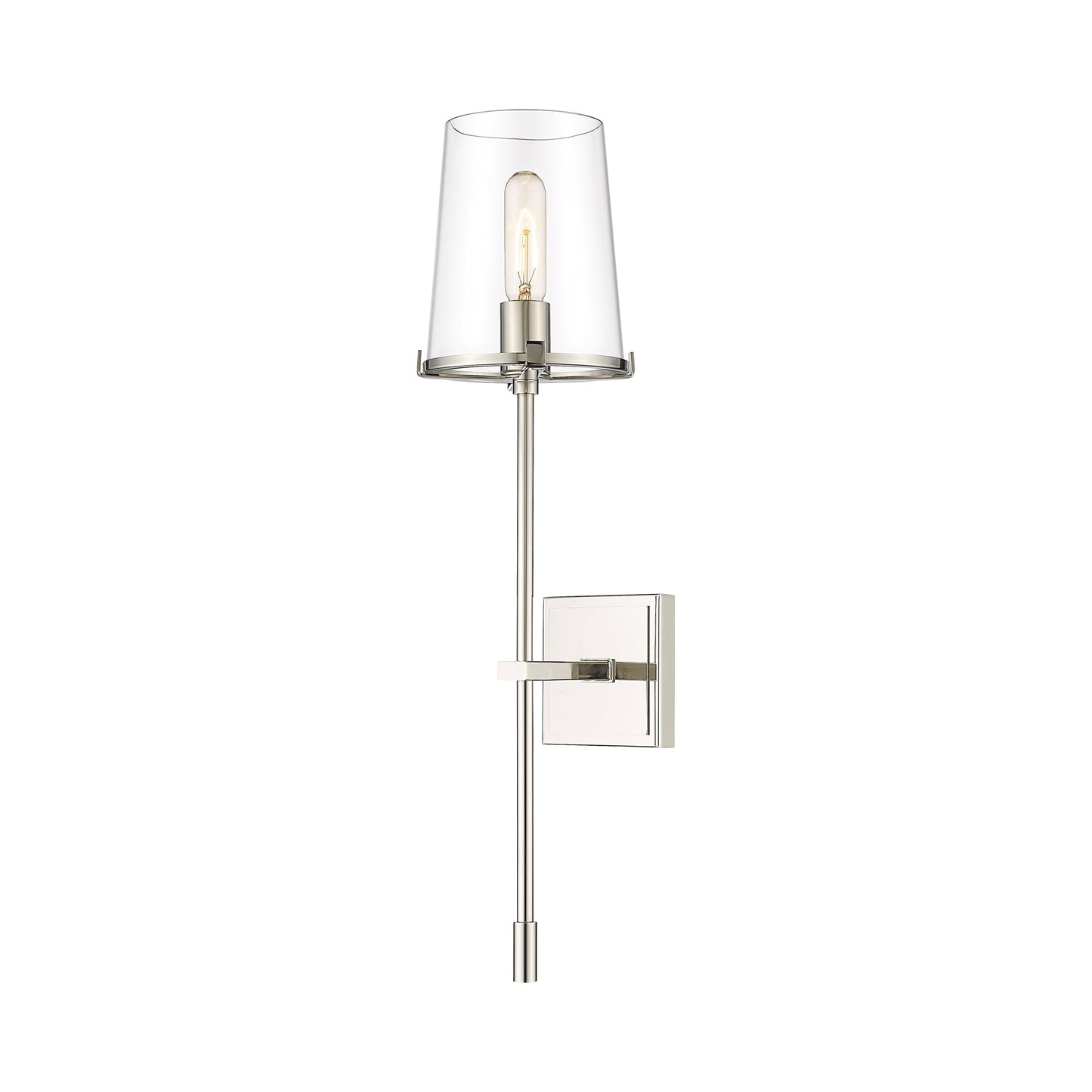 Callista Wall Light in Polished Nickel.