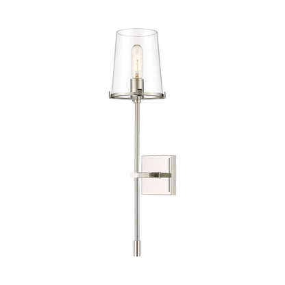Callista Wall Light in Polished Nickel.