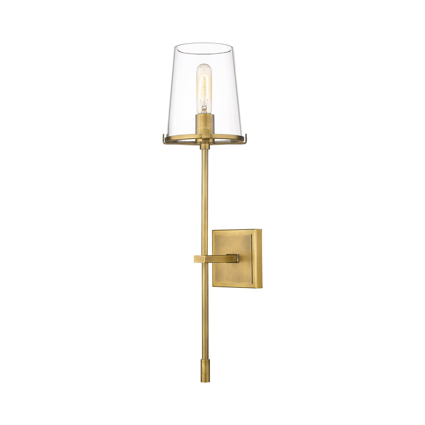 Callista Wall Light in Rubbed Brass.