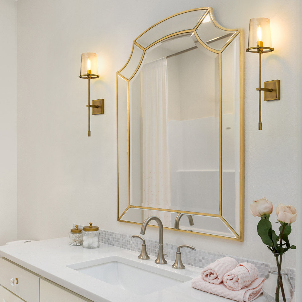 Callista Wall Light in bathroom.