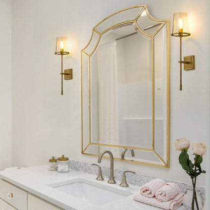 Callista Wall Light in bathroom.