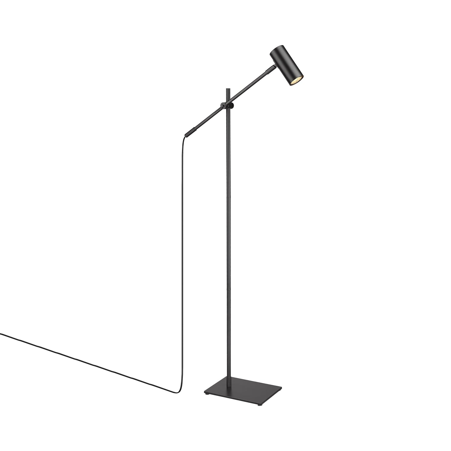 Calumet Floor Lamp in Matte Black.