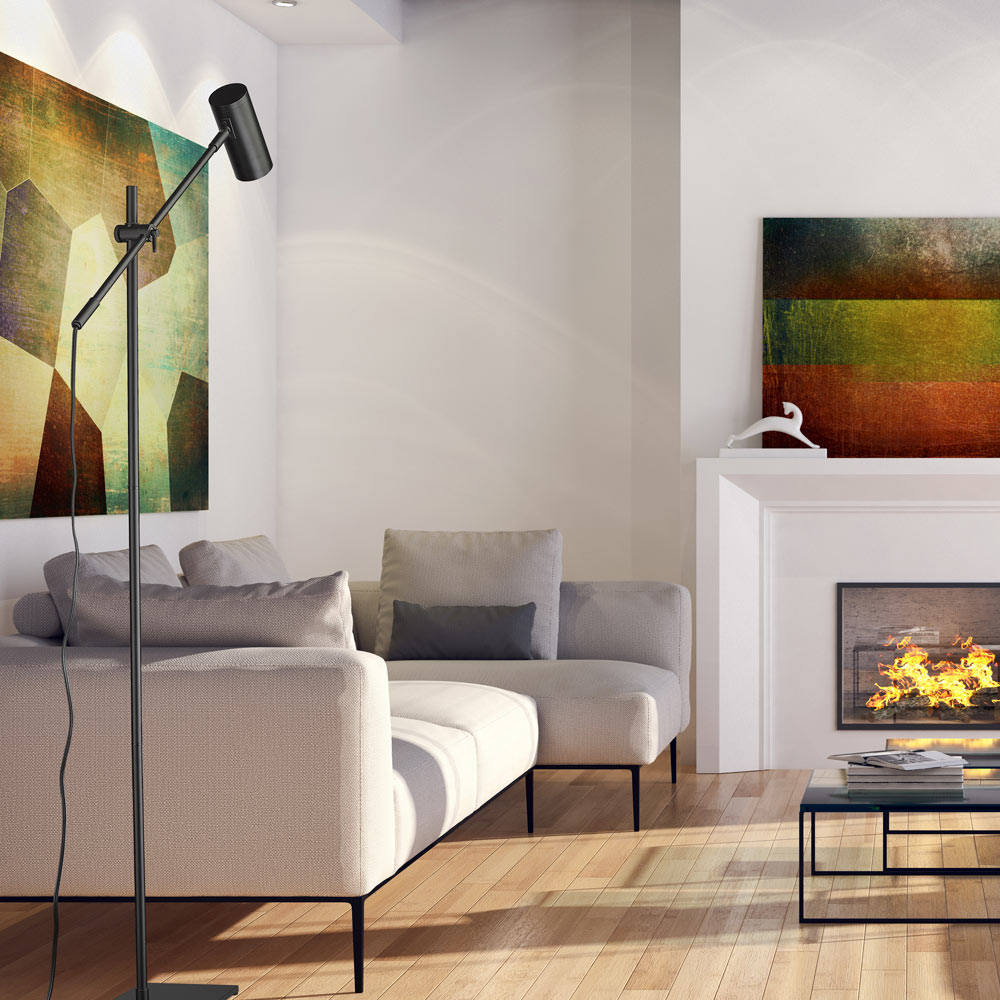 Calumet Floor Lamp in living room.