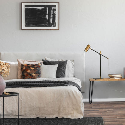 Calumet Table Lamp in bedroom.