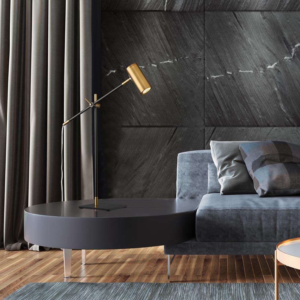 Calumet Table Lamp in living room.