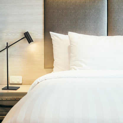 Calumet Table Lamp in bedroom.