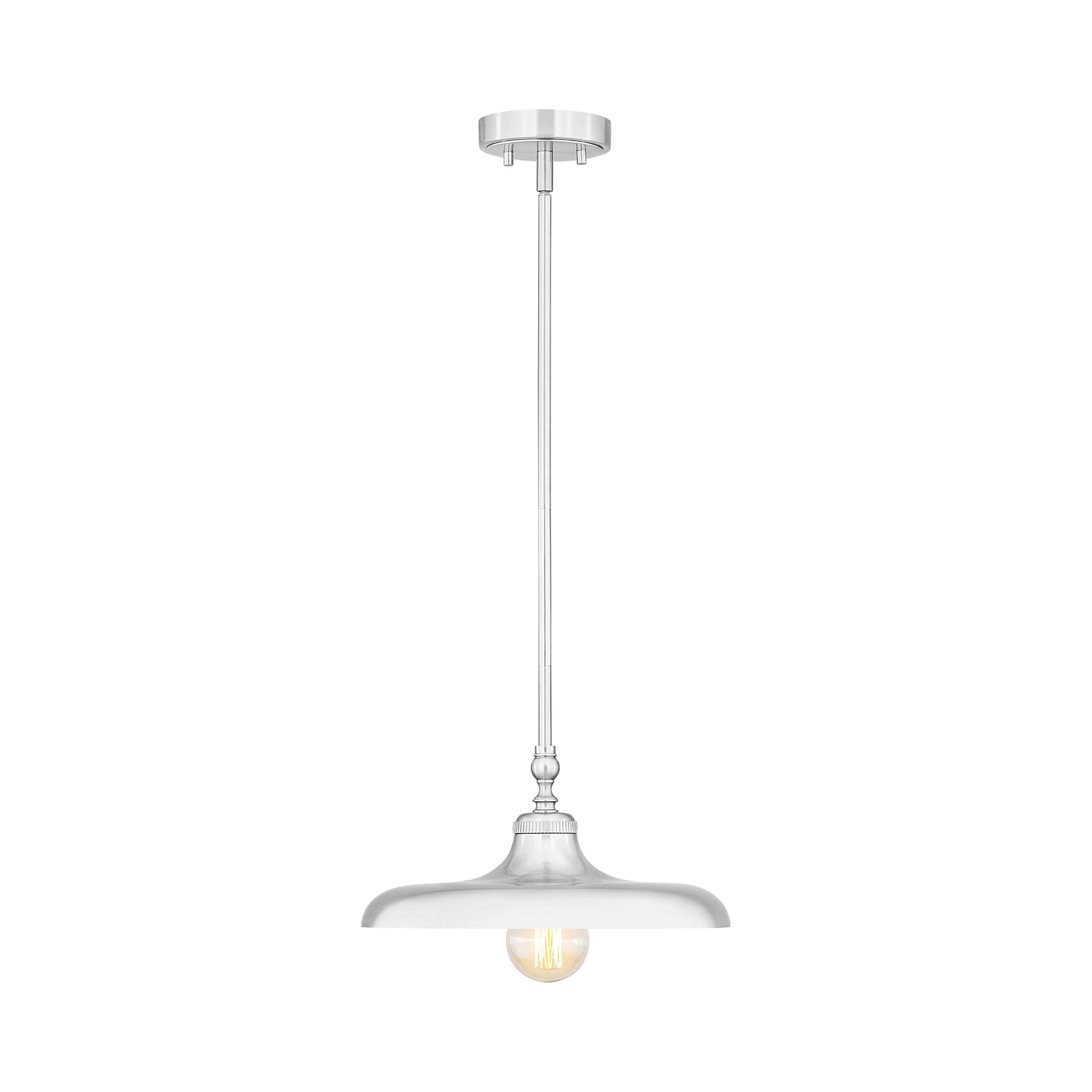 Camden Pendant Light in Brushed Nickel (14-Inch).