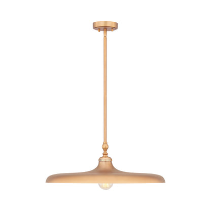 Camden Pendant Light in Rubbed Brass (24-Inch).