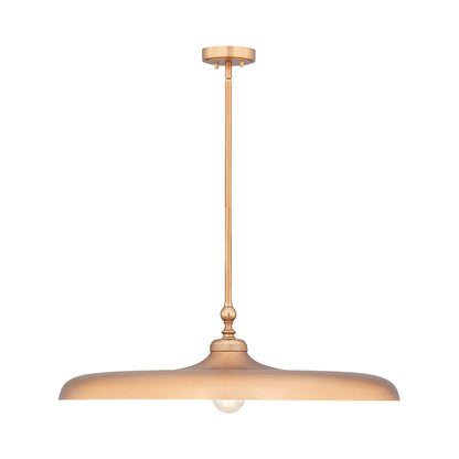 Camden Pendant Light in Rubbed Brass (32-Inch).