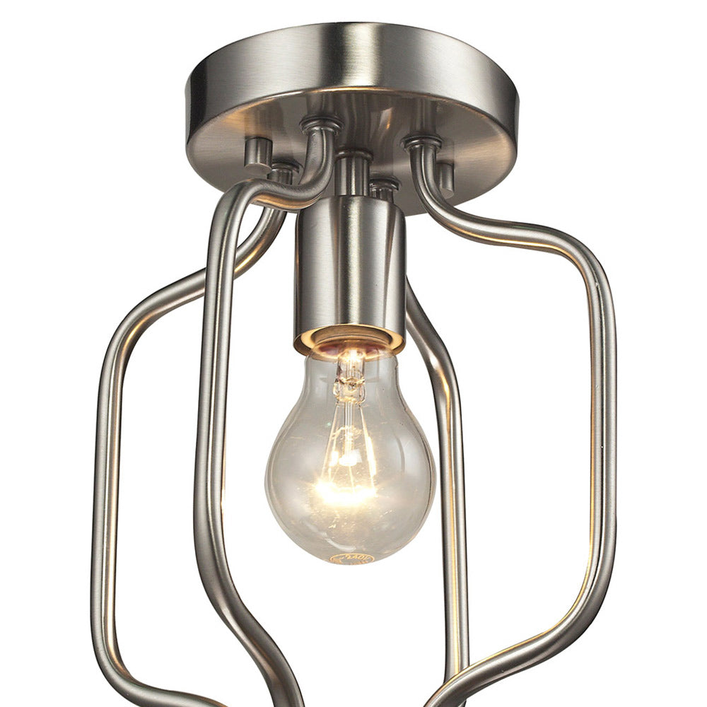 Cardinal Curved Flush Mount Ceiling Light in Detail.