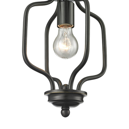 Cardinal Curved Flush Mount Ceiling Light in Detail.