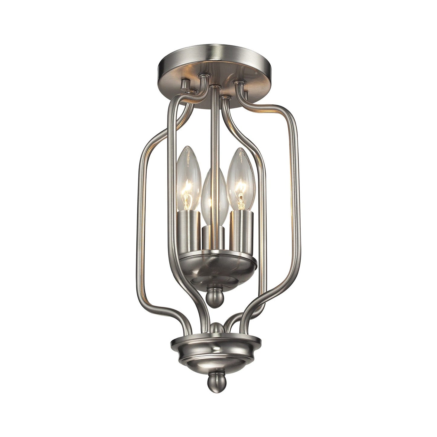 Cardinal Curved Multi Light Flush Mount Ceiling Light.