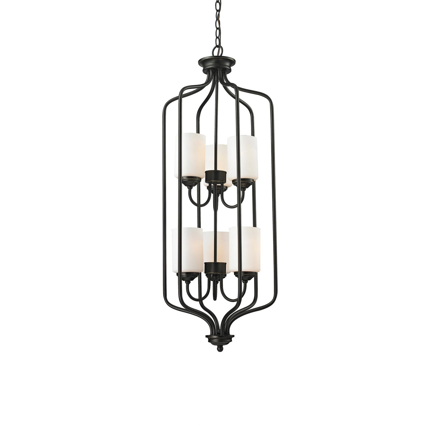 Cardinal Multi Light Chandelier in Olde Bronze (6-Light).