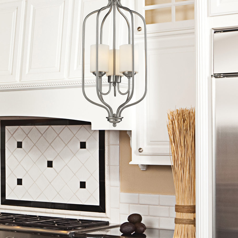 Cardinal Multi Light Chandelier in kitchen.